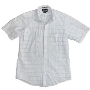 Vintage John Martin Seersucker Shirt Men's L Button Down Classic Window Pane